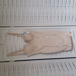 Maidenform beige shape body suit size 34C